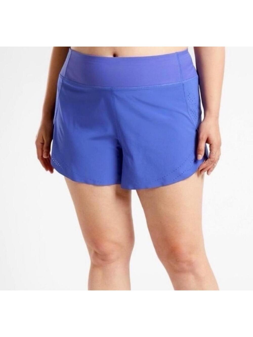 Athleta Allyson Felix Run With It 4" Royal Purple Size 2X Shorts